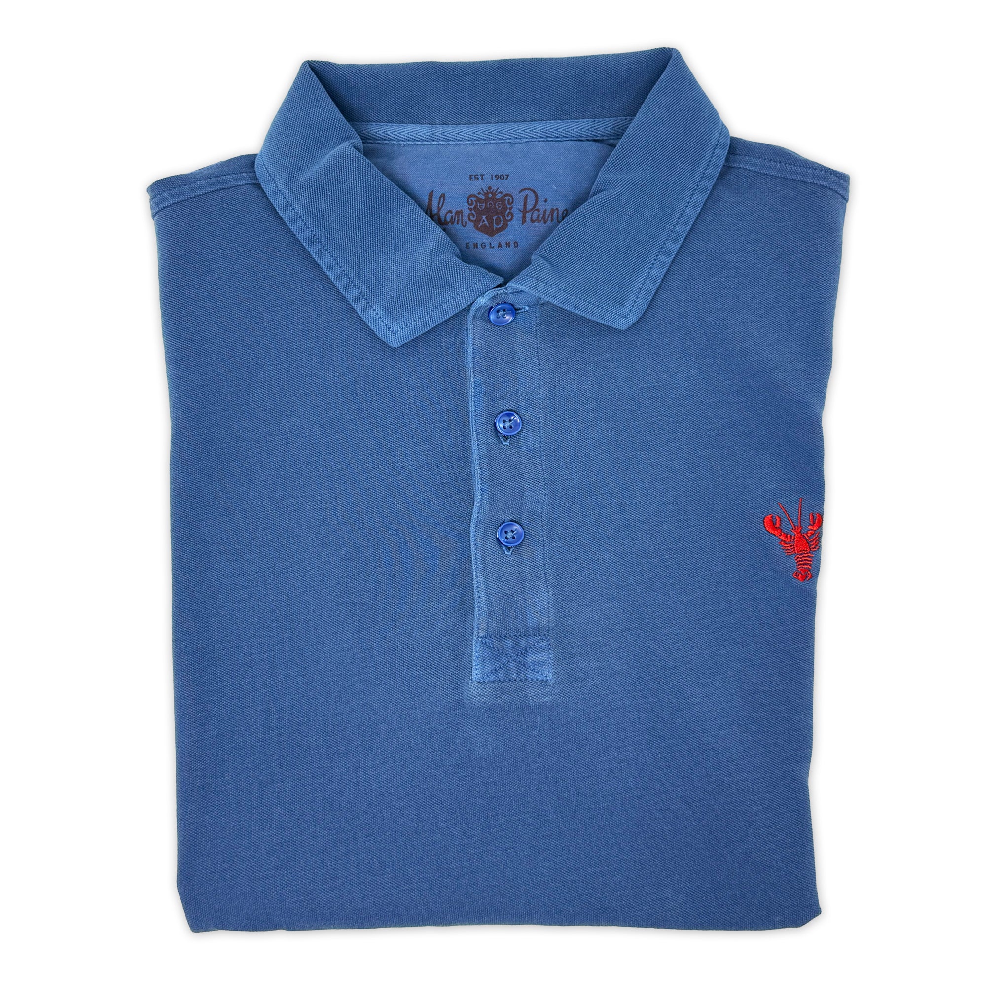 Load image into Gallery viewer, ALAN PAINE Lobster Motif Polo
