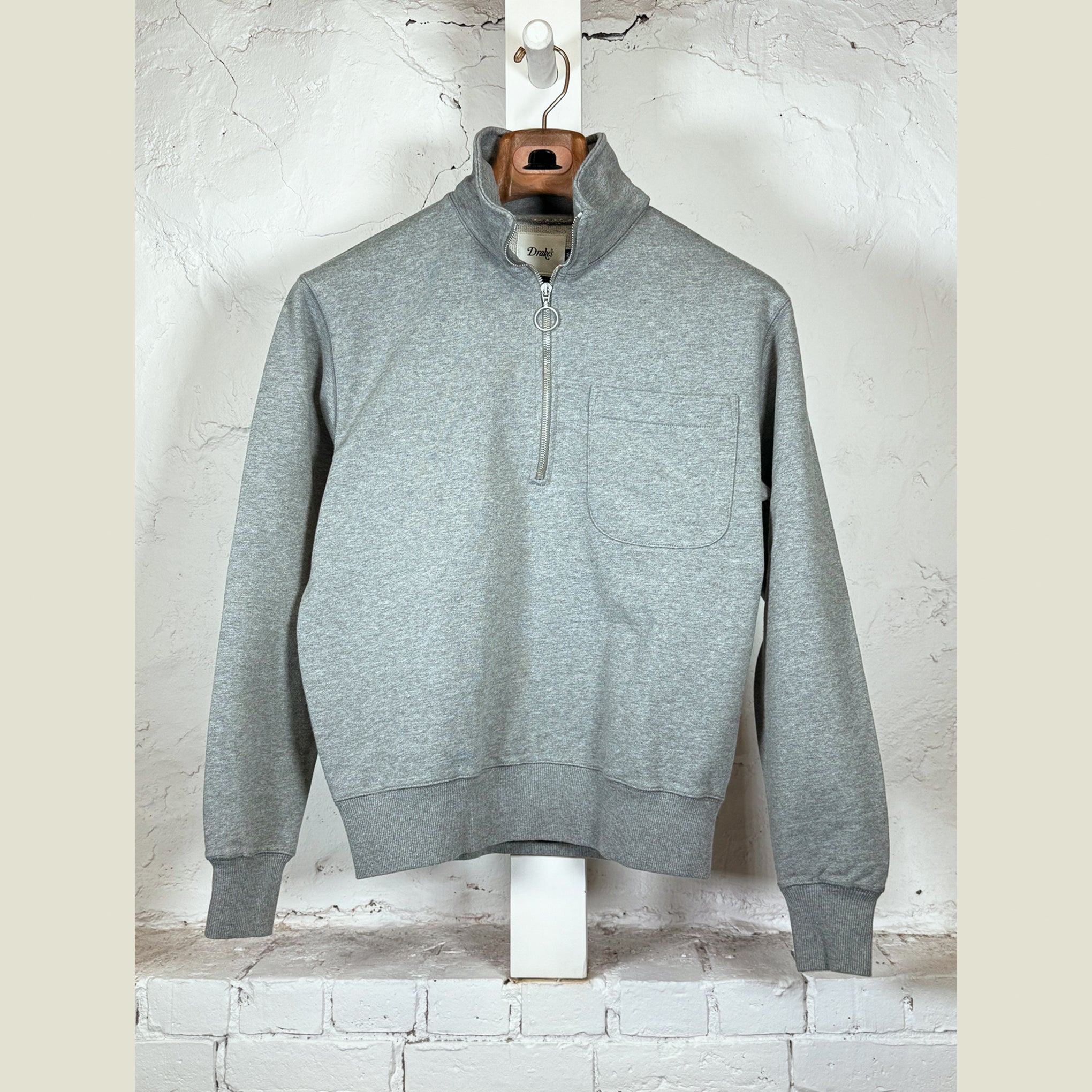 DRAKE'S Quarter Zip Sweatshirt