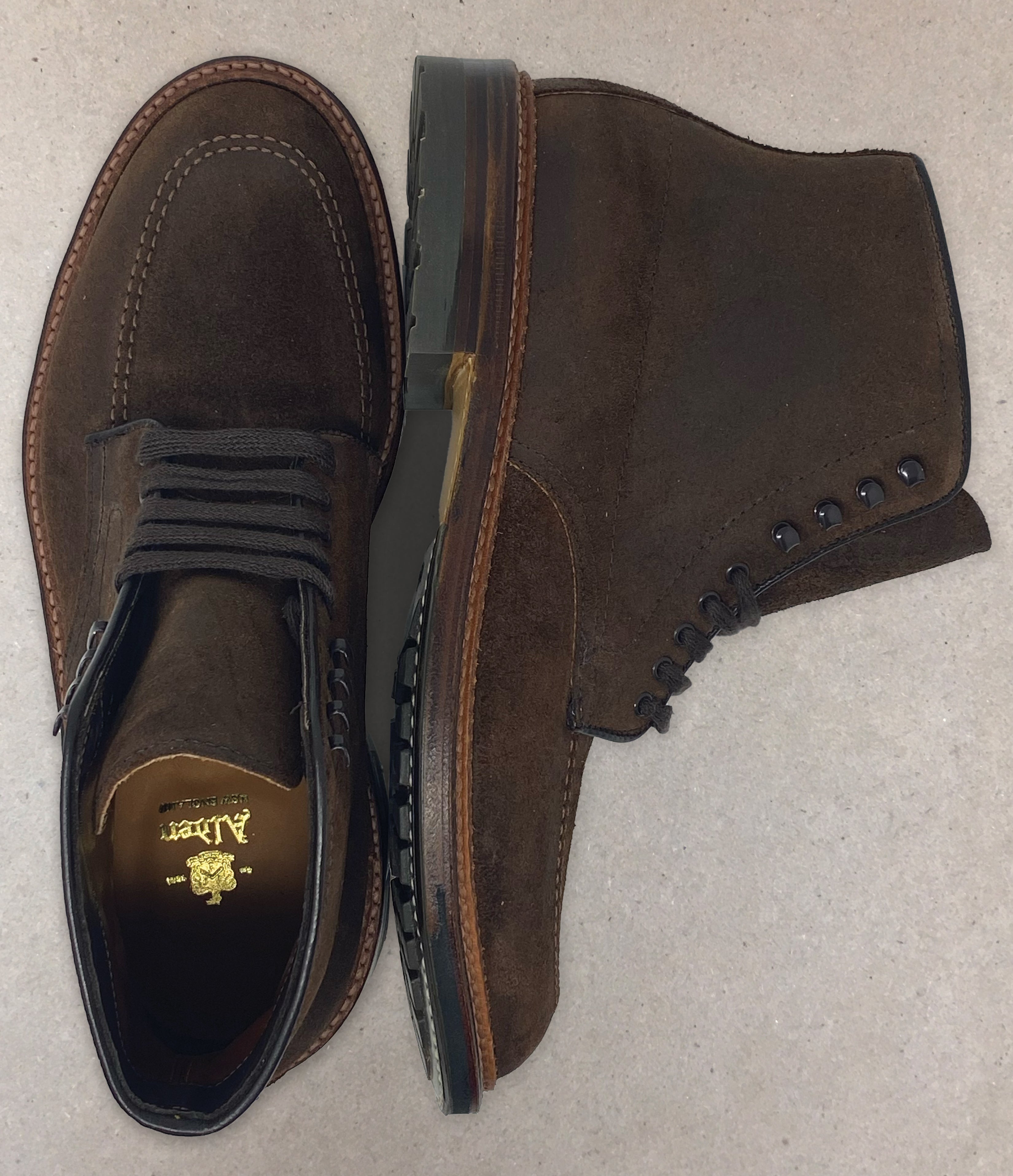 Load image into Gallery viewer, ALDEN Indy Boot in Reverse Tobacco Chamois
